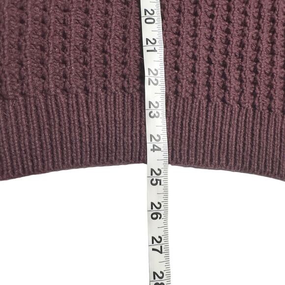 BASIX Fenn Wright & Manson | Men | Vtg Burgundy Knit Fisherman Sweater | Large - Picture 7 of 8